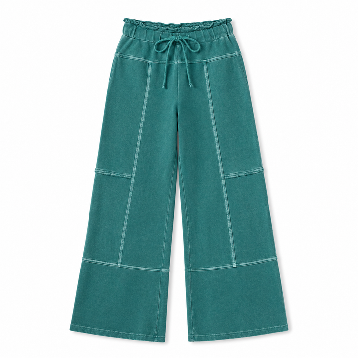 Teal Wide Leg | Casual Pants