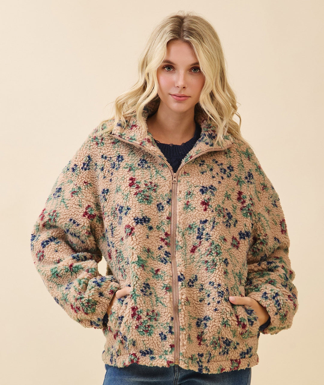 Zip-Up Teddy Jacket