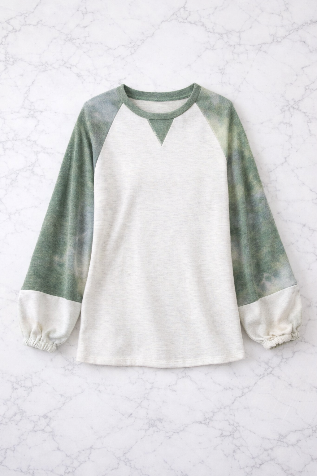 Tie-Dye Contrast Sleeve