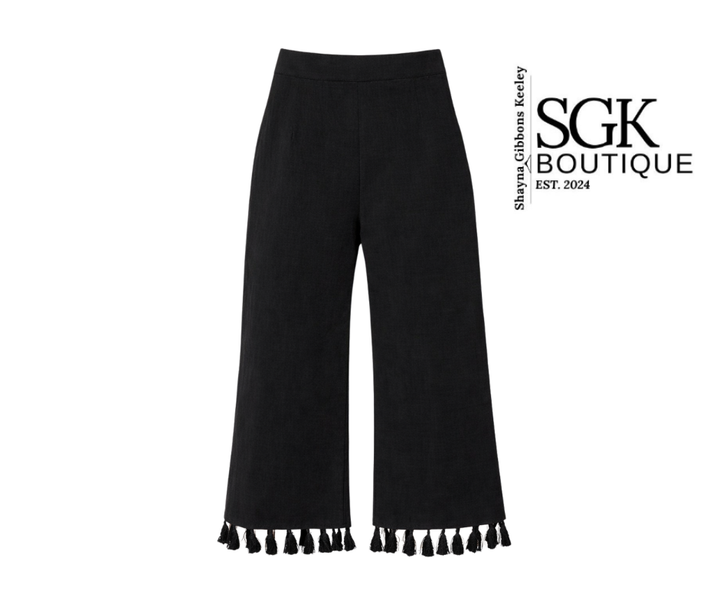 Final Sale | Tassel Trim Crops