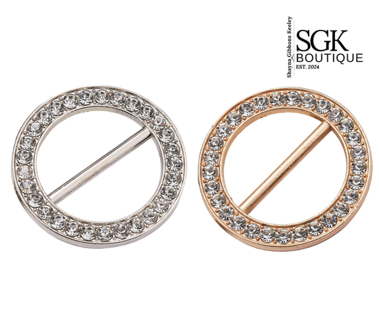 Crystal Circle Shirt Ring