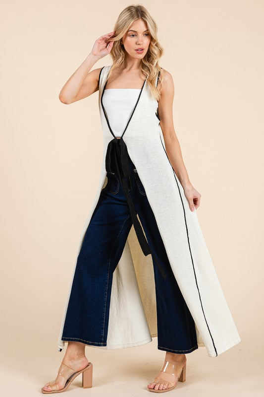 Maxi Front Tie Vest