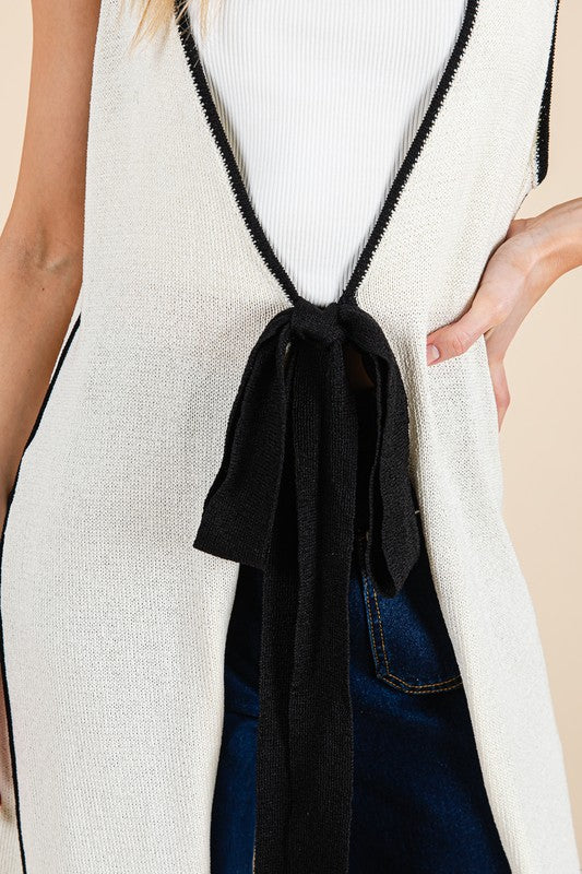 Maxi Front Tie Vest