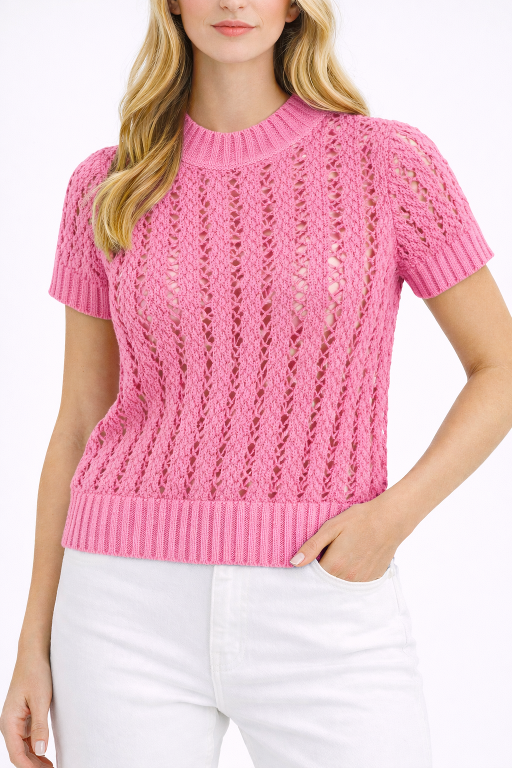 Crochet Sweater|Lightweight Textured Knit