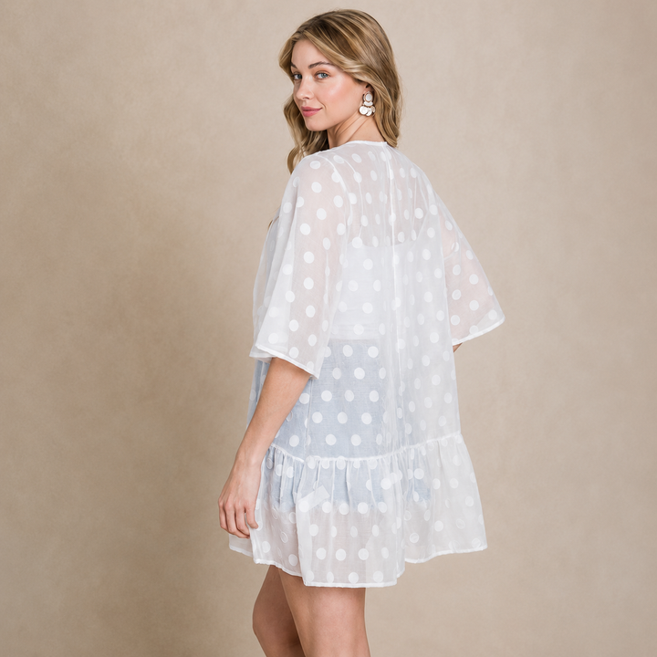 Bell Sleeve | Dot Cardigan