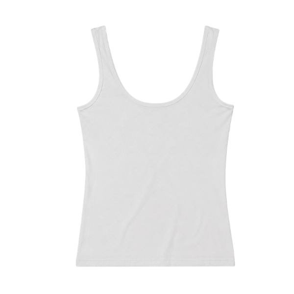 White tank top on a white background