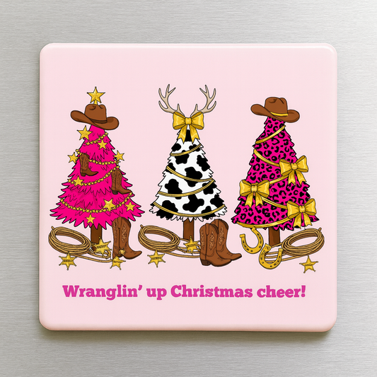 “Wranglin Up Christmas Cheer” Tree Magnets
