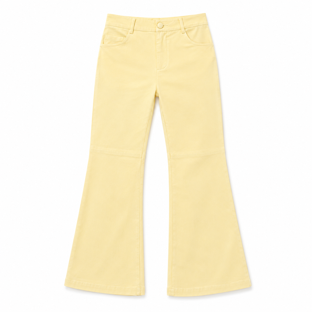 Yellow pants on a white background