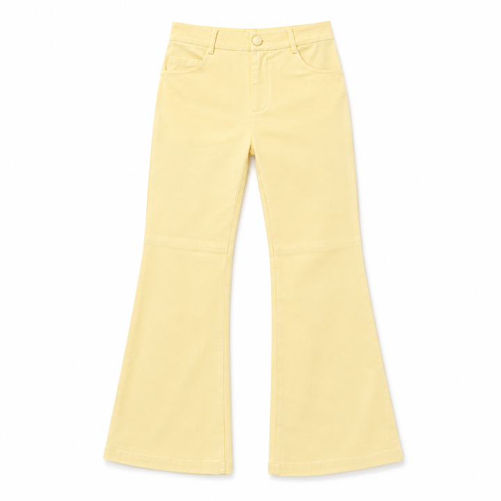 Yellow pants on a white background